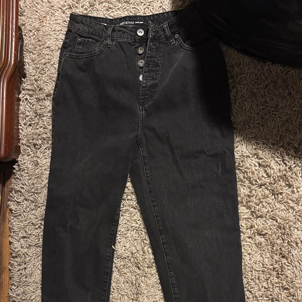 INC International Concepts High Rise Black Women's Jeans